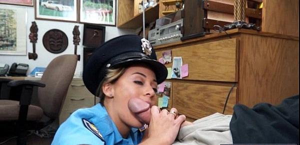  Latina police lady blows and fucks pawnshopowner for more cash